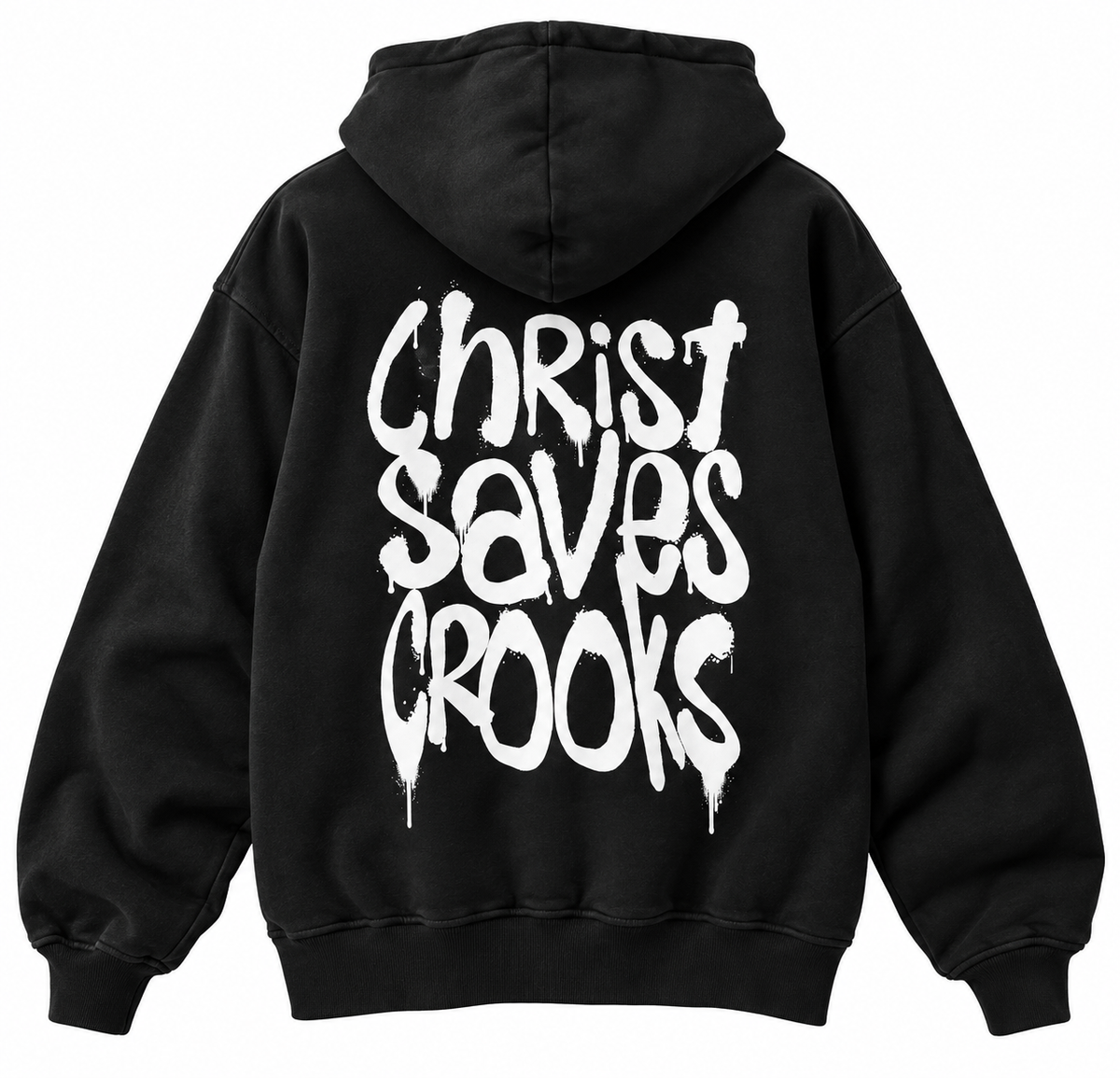 Christ Saves Crooks - Heavyweight Hoodie