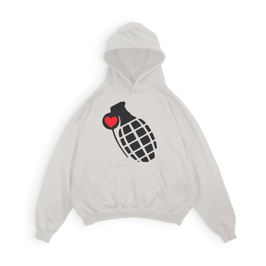Pull the Pin. Spread the Love. Hoodie – Ivory Edition