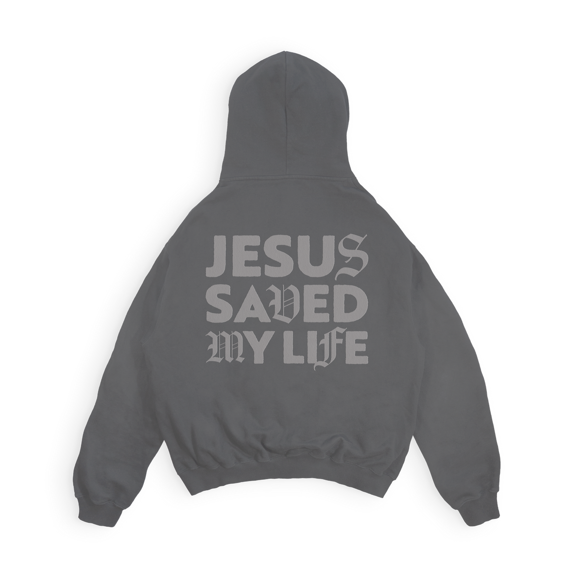 Jesus Saved My Life Hoodies - Pigment Black
